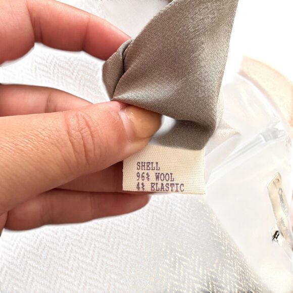 CAROLINA HERRERA Vintage Wool Dress Gray Sz 8 - Picture 5 of 5